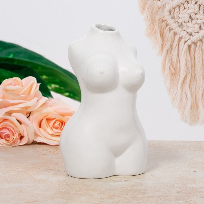 Nude Body Vase Medium - by Leonardo [White]