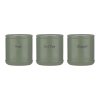 Tea/Coffee/Sugar Canisters - Accents - by Price & Kensington [Sage Green]