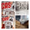 Route 66 Gas Station Tin Sign - 20x30cm