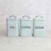 Living Nostalgia Tea/Coffee/Sugar Set - Vintage Blue - by KitchenCraft