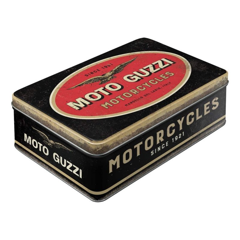 Moto Guzzi Motorcycles Rectangular Storage Tin