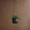 Mahika Hanging Planter Black - Small - by Nkuku