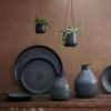 Mahika Hanging Planter Black - Small - by Nkuku