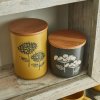 Retro Meadow Canister - Mustard - by CookSmart