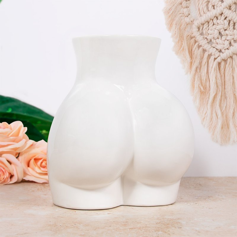 Body Vase Large Booty - White - by Leonardo