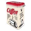 Strong Coffee Clip Top Storage Tin - by Nostalgic Art