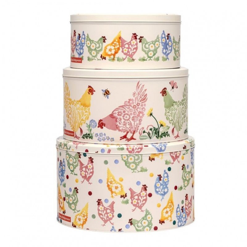 Polka Chicken Round Cake Tins - Emma Bridgewater