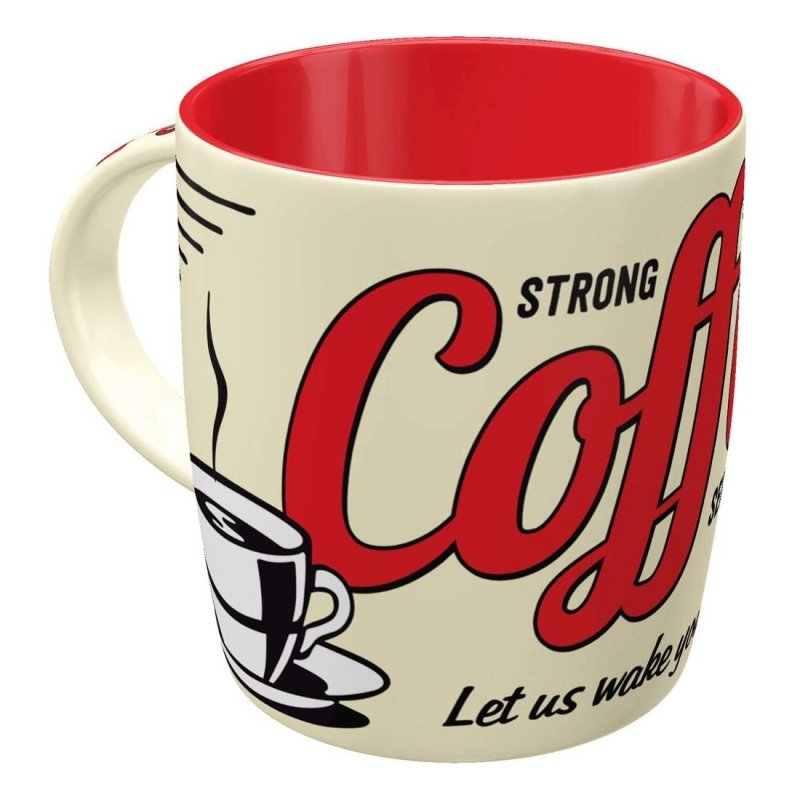 Strong Coffee Mug - by Nostalgic Art