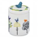 Forest Birds Ceramic Canister - by CookSmart - Keep Fresh with a Touch of Nature