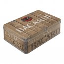 Bacardi Wood Barrel Rectangular Storage Tin - by Nostalgic Art - Retro storage for adventurous souls