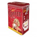 Caffeine Addicted Clip Top Storage Tin - by Nostalgic Art - Stay Awake